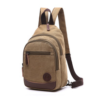 AUGUR 2023 New fashion men's vintage canvas backpack school bag travel large capacity laptop backpacks bags