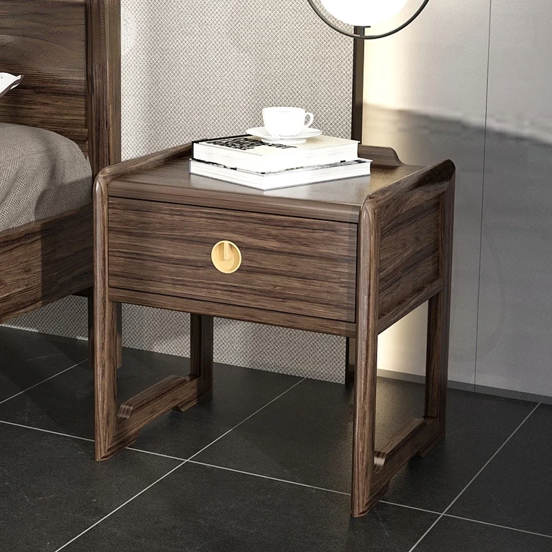 

TT Xinju Famous Home Solid Wood Bedside Cabinet Ugyen Wood Bedroom Furniture with Drawer WZW-8007