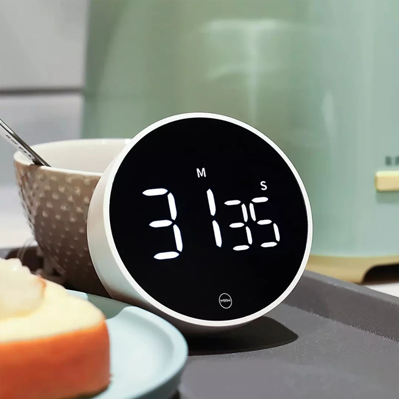 Xiaomi Magnetic Digital Timer for Kitchen Cooking Shower Study Stopwatch LED Counter Alarm Remind Manual Electronic Countdown