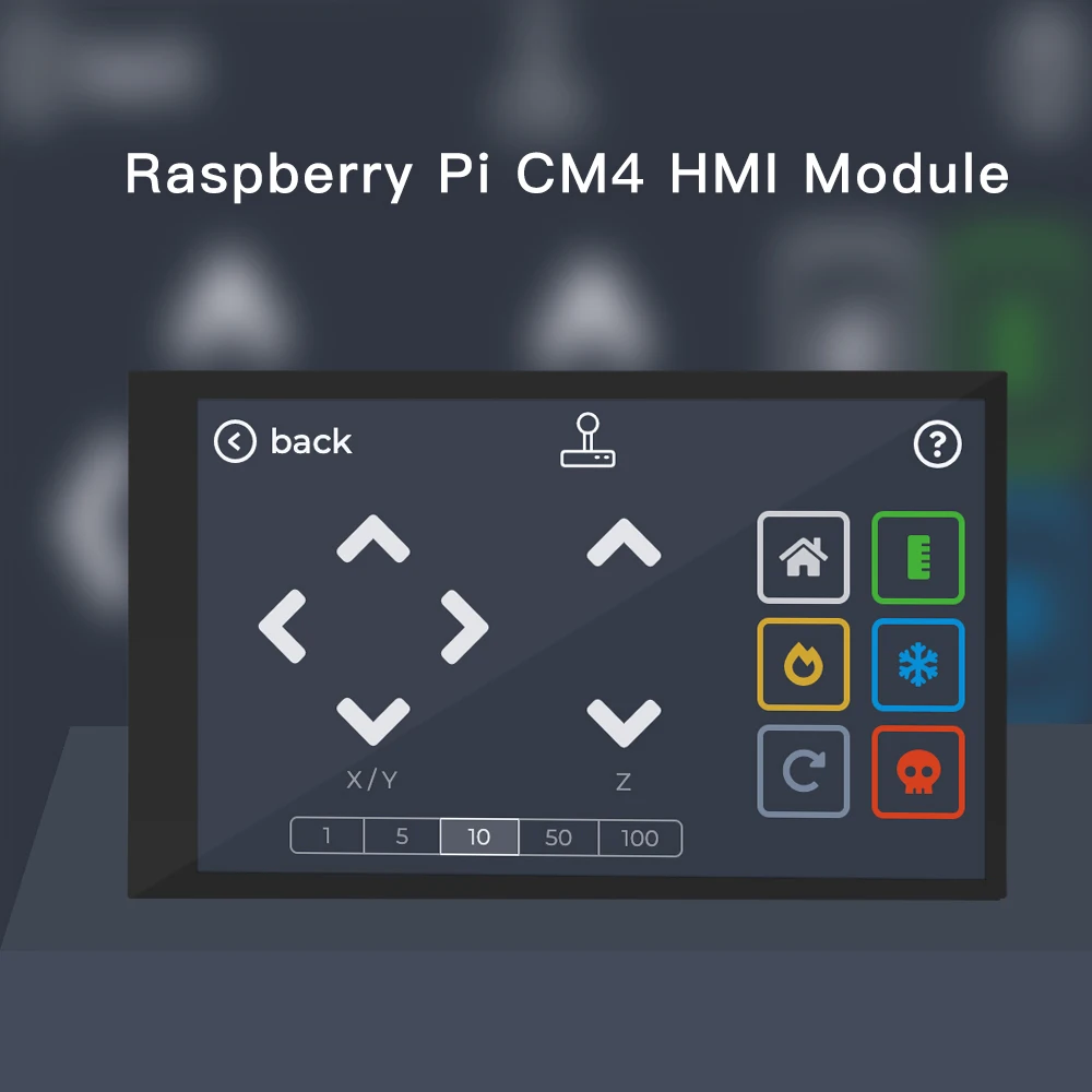 FYSETC Raspberry Pi CM4 moduł wyświetlacza HMI mały i wysokiej rozdzielczości interfejs HIM DPI pojemnościowy moduł ekranu dotykowego