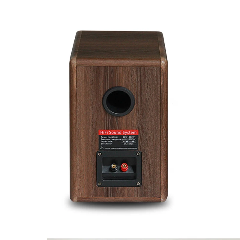 10~200W 4 Ohm 5 Inch Speakers Fever Hifi Passive Bookshelf Speakers F38 Audio Monitor Amplifier Wooden 2.0 Speakers