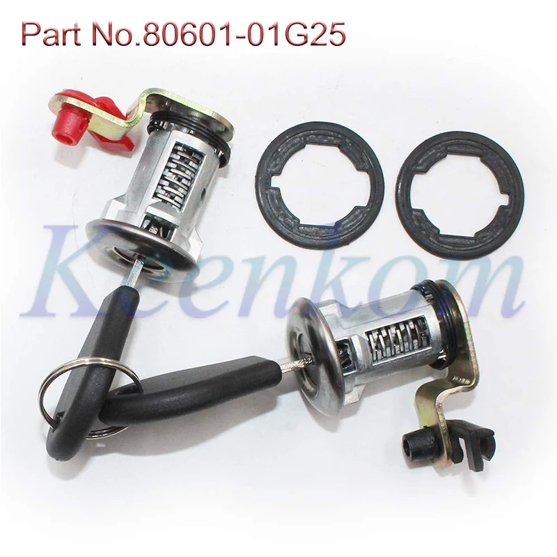 

High Quality Door Lock Set W/Key Left Right 80600-01G25 80601-01G25 For Nissan Pickup 1984-1998