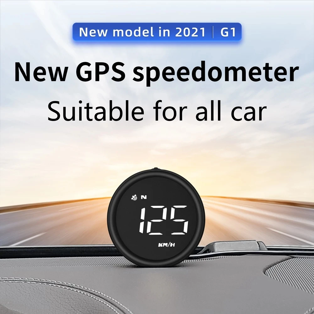 2021 Newest Universal Car G1 HUD Smart Digital Gauge GPS System Multi-Function Car Head Up Display Over Speed Alarm Smart