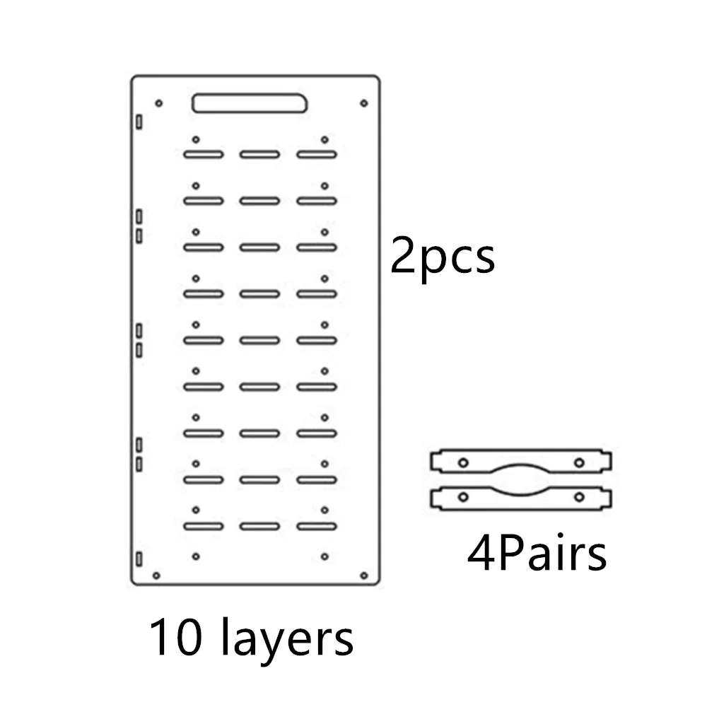 3/4/6/10 طبقات اختياري الاكريليك القرص اختبار مقاعد البدلاء قوس لتقوم بها بنفسك الضميمة الجرف مجموعة أداة القرص الصلب 3.5 "HDD