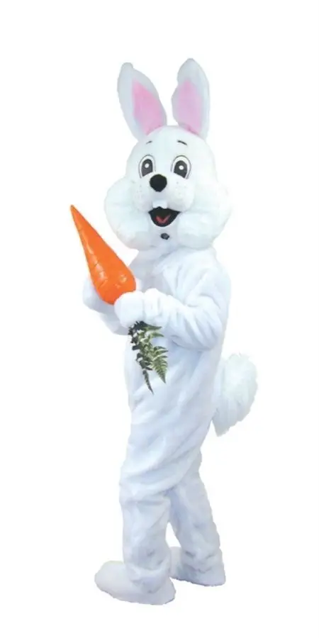 Disfraz de mascota blanca de conejo para adulto, vestido elegante para fiesta de cumpleaños, Disfraces de Halloween, ropa de Navidad, nueva versión