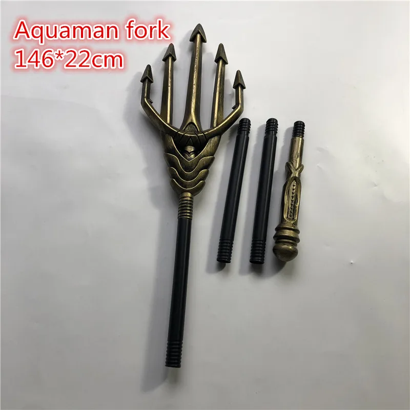 

New Movie cosplay Aquaman Trident Toy Arthur Curry Orin Weapon sword For Boy's Gift 146*22cm