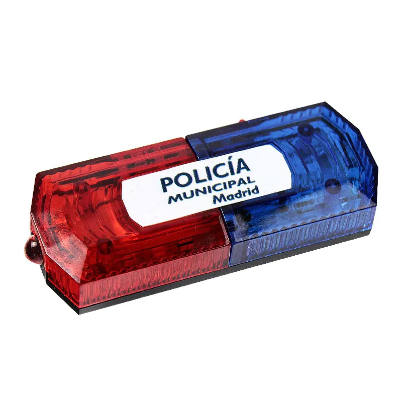 LED Flash Bulb Red Blue Shoulder Police Light Multifunction Logo Label Customizable  Clip  Flashing Warning Safety Lights