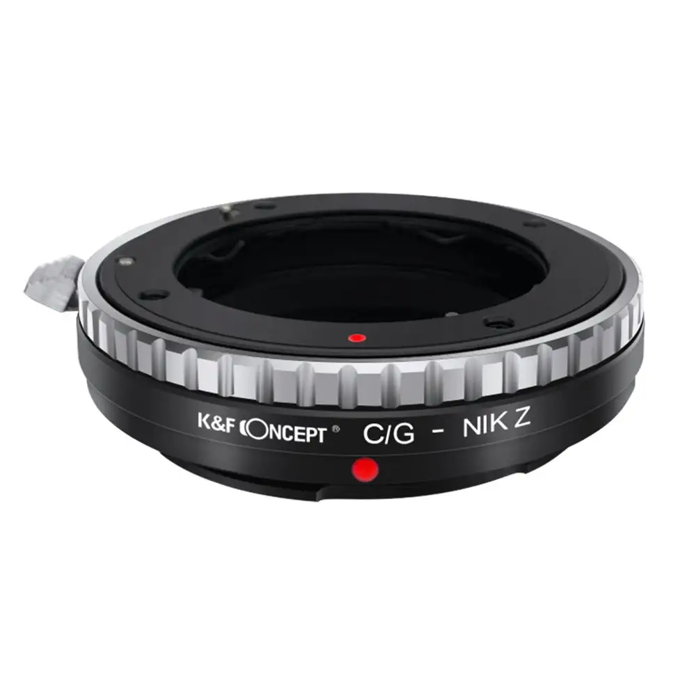 K & F Concept-Adaptador de CG-NIKZ para lente de cámara, compatible con Contax G, Nikon Z, Z6, Z7, Z50, zf, ZFC