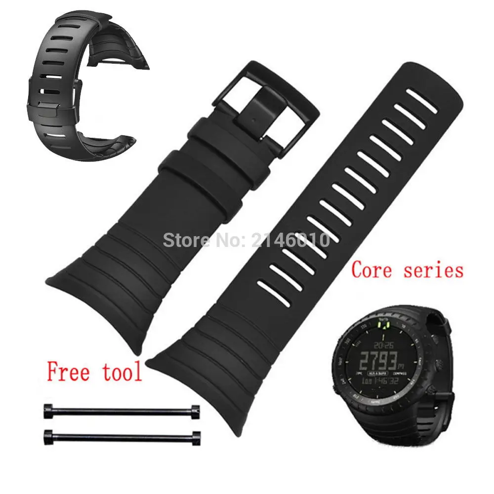 Rubber Replacement Watch Band Strap For SUUNTO CORE SS014993000 SS013336000 T1 T1C T3 T3C T3D T4C T4D SS012801000 SS012804000