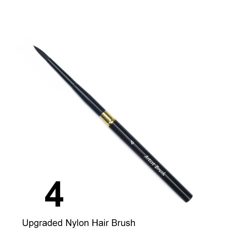 1pc geïmiteerd dier nylon haar kwast hoge kwaliteit kunst schilderborstels artistieke aquarelborstel voor tekenen kunstbenodigdheden