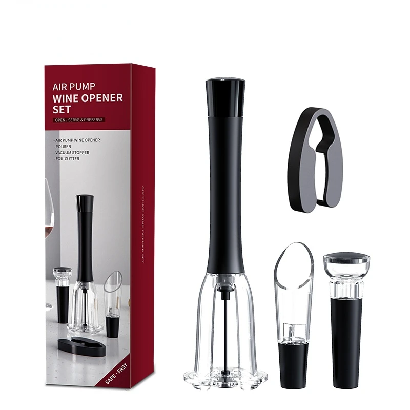 Luftdruck Flasche Opener Bar Zubehör Luftpumpe Korkenzieher/wein Stopfen/wein Ausgießer/Folie Cutter Geschenk set für Hochzeit Favor