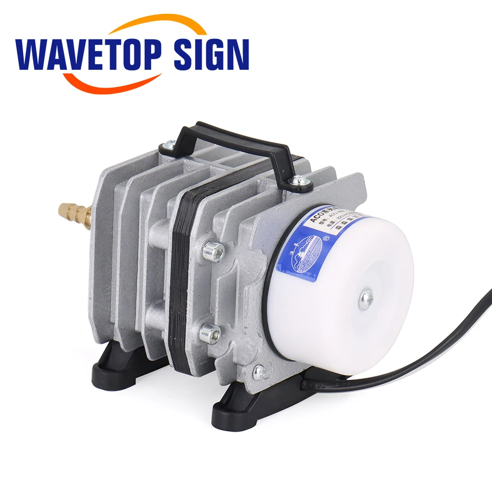 WaveTopSign 35W ACO-002 Air Compressor 40L/Min 20W ACO-001 Electrical Magnetic Air Pump for CO2 Laser Engraving Cutting Machine