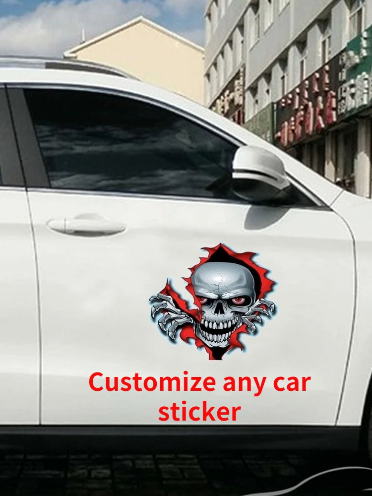 JDM Refit Skull Decal - 4x4 Truck Skull Sticker Off Road Mudding Mud Graphic Ipad Decals Interesting Motorhome Caravan Decals