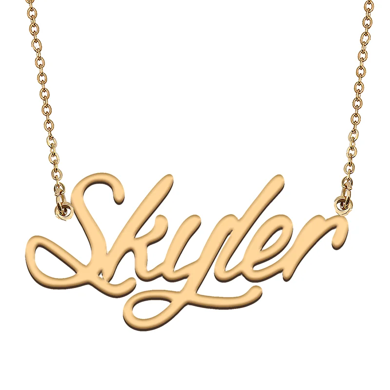 

Skyler Custom Name Necklace Customized Pendant Choker Personalized Jewelry Gift for Women Girls Friend Christmas Present