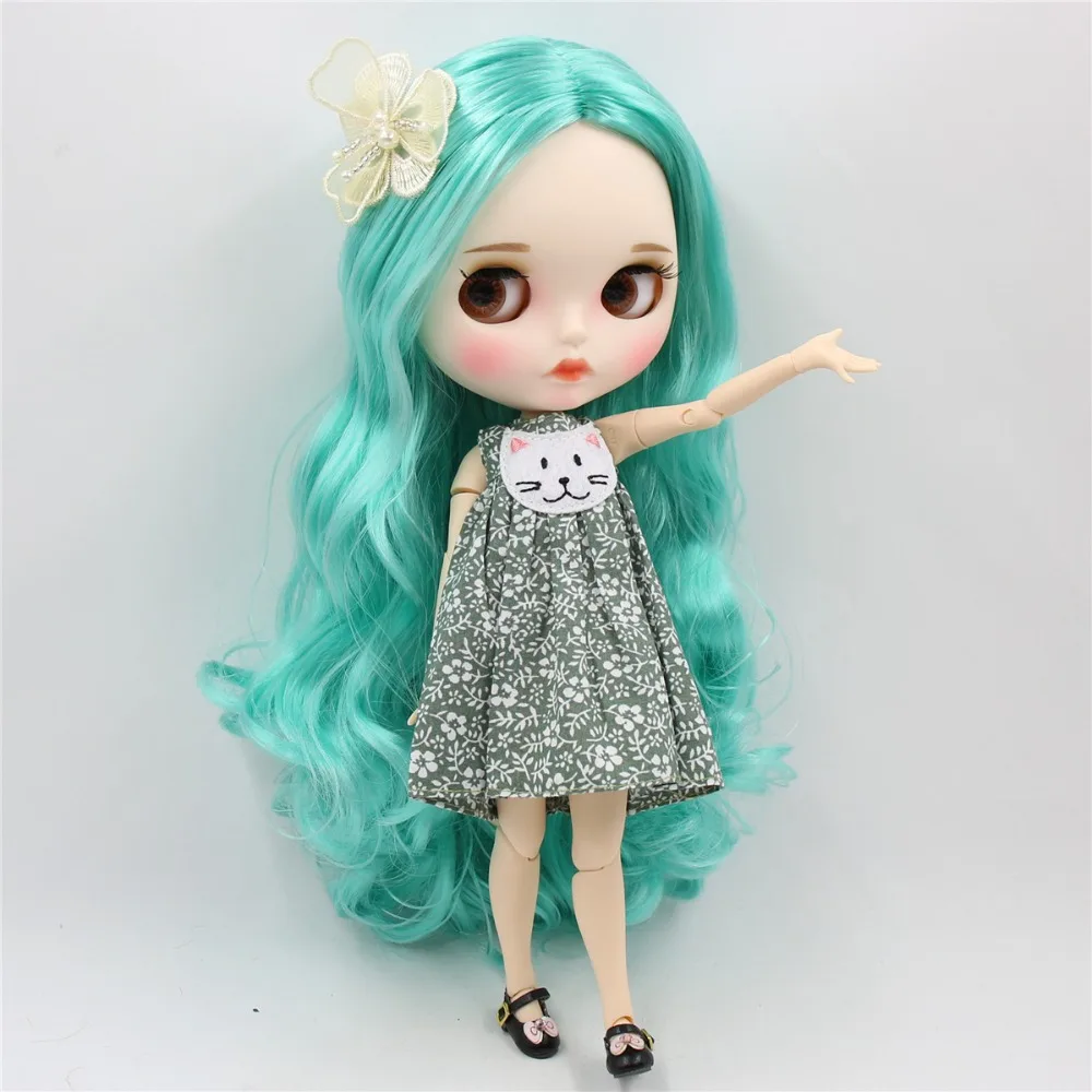 ICY DBS Blyth Doll 1/6 cutom doll white skin joint body customized face eyebrow toy doll 30cm