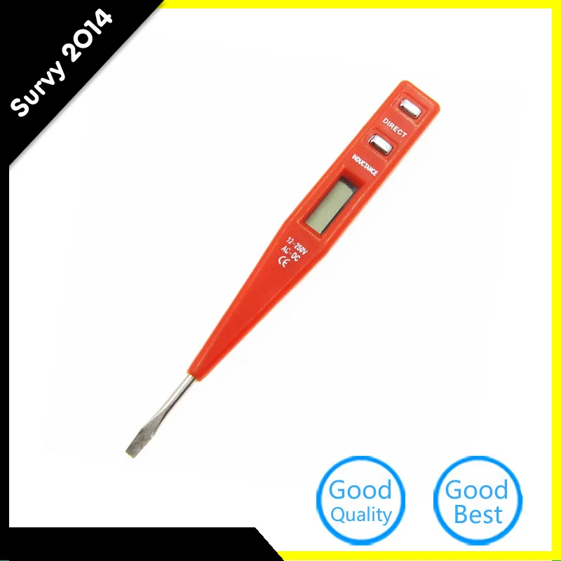 LCD Display Voltage Detector Test Pen Multifunction AC DC 12-240V Digital Test Pencil Multi-Sensor Random Color diy electronics