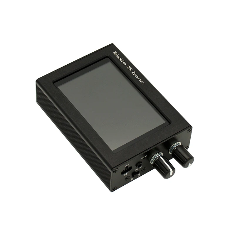 1.10D DSP1 50Khz-200MHz 2GHz SDR Radio Malahiteam DSP SDR Receiver + 3.5" touch LCD + Battery + Speaker + Case