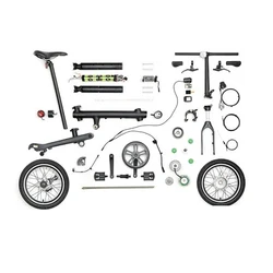 Parti originali EF1 sensore/Controller/cavo/batteria agli ioni di litio/motore della ruota anteriore per accessori Xiaomi Qicycle EF1