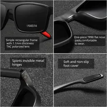 Rectangular Polarized TAC Sunglasses #3