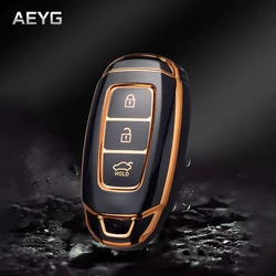 TPU Car Remote Key Case Cover For Hyundai i30 IX35 Kona Encino Solaris Azera Grandeur Ig Accent TM Palisade Santa Fe Accessories