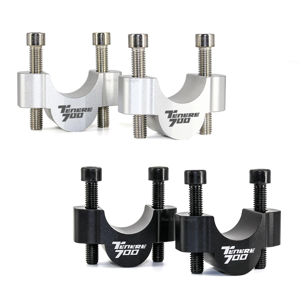 Xe Máy Tay Cầm Risers Kẹp Gắn Núi Nâng CNC Phôi Nhôm Dành Cho Xe Yamaha Tenere 700 Tenere700 XT700Z XTZ 700 2019-