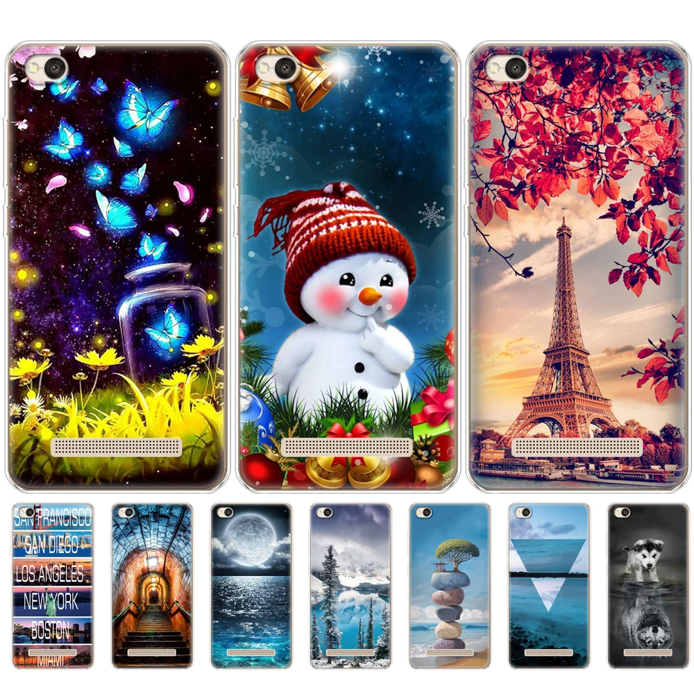 Silicone Fashion sft TPU Phone Case For Xiaomi Redmi 4A Soft Painting Case for Redmi 4A Hongmi 4a 5.0 inch protective cute coque