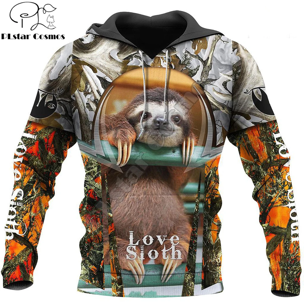 

Beautiful Sloth Hunting 3D All Over Printed Men Hoodie Unisex Deluxe Hoodies Zip Pullover Casual Jacket Tracksuit KJ381