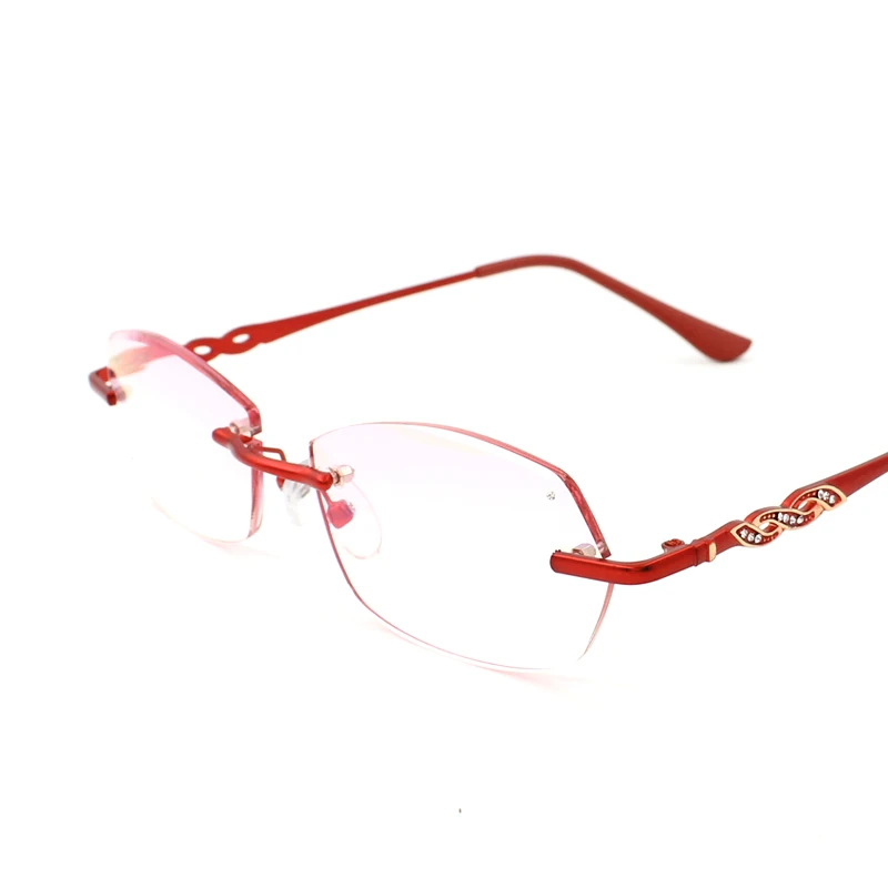 

Rimless Reading Glasses Women with Clear Frame Fashion 2021 +1 1.5 2 2.5 3