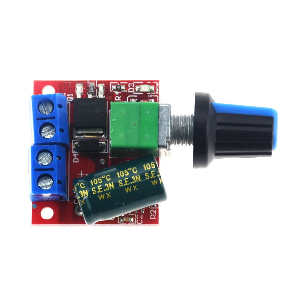 1PCS  DC-DC 4.5V-35V 5A 90W DC Motor Speed Controller Module Speed Regulator Control Adjust Board Switch 12V 24V