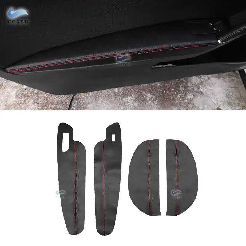 ONLY 3 DOORS CAR For VW Golf 7 MK7 VII 2014 2015 2016 2017 2018 Microfiber Leather Car Interior Door Armrest Panel Cover Trim