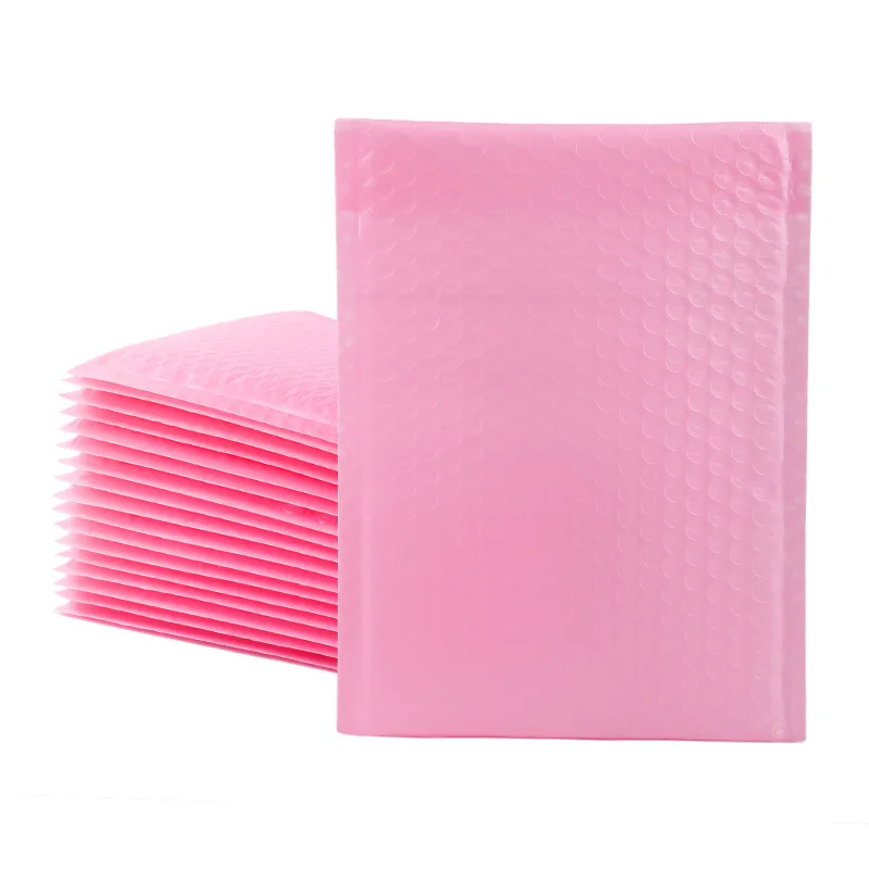 20 stücke Licht Rosa Poly Blase Mailer Taschen Umschläge Gepolsterte Rosa Self Sealing Kleidung Organizer Wasserdicht Versand Verpackung