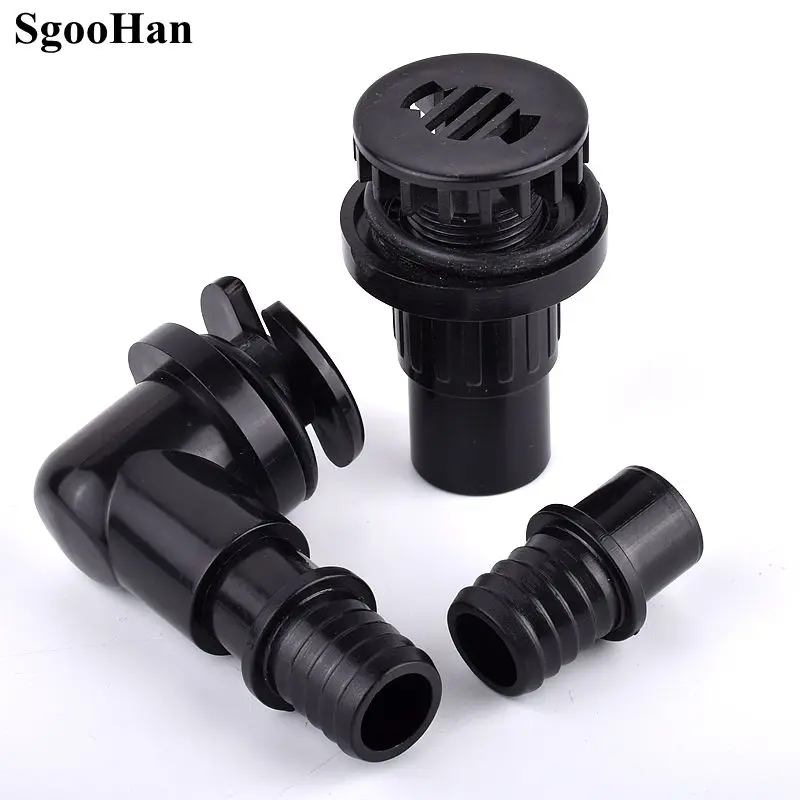 1~10 Pcs 20mm PVC Aquarium Fish Tank Direct/Elbow Joint Garden Irrigation Water Tank Drainage Pipe Drain Connectors Hose Joints