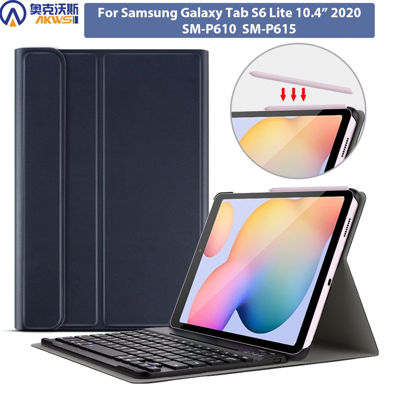 

Чехол для клавиатуры, для Samsung galaxy tab S6 lite 10,4 S6 Lite SM P610 P615, чехол для беспроводной клавиатуры bluetooth, 2020