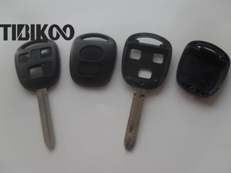 20PCS Remote Key Shell  For Toyota Camry 3 Buttons  Car Keys Blanks Case With Toy43 Blade Free Shipping