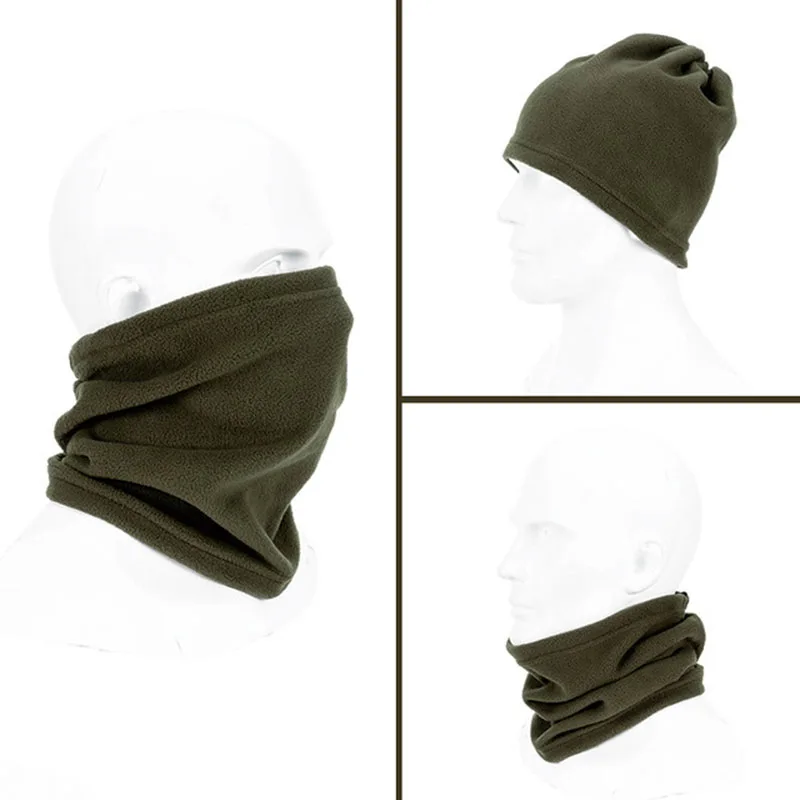 3 in 1 Multifunction Winter Neck Warmer Unisex Women Men Warmer Neck Ring Scarf Winter Hat Outdoor Sports Women Scarves