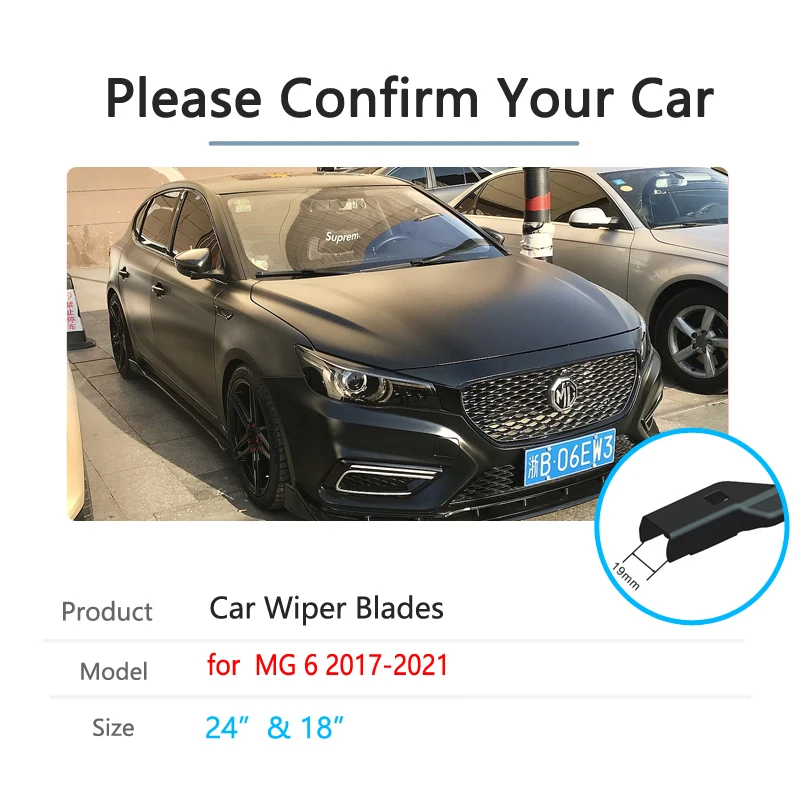 for MG 6 MG6 2017~2020 Front Window Windshield Windscreen Wipers Car Wiper Blades Car Accessories 2018 2019