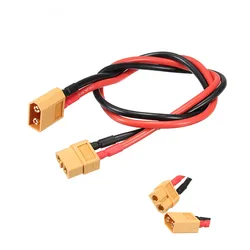 XT60/T Plug Male to Female Connector Extension Power Wire With 300mm 14AWG Silicone Cable