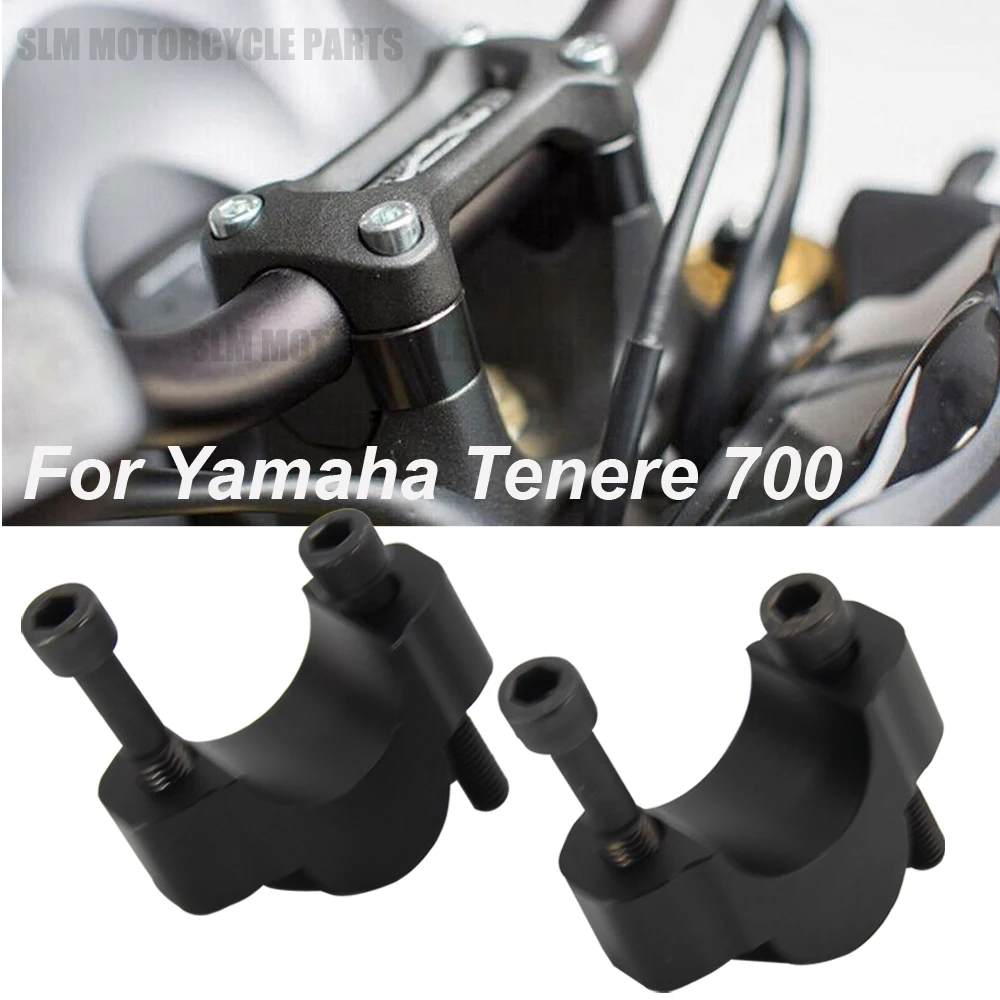 Motorcycle Accessories Handlebar Risers Mounting Mount Riser CNC Billet Aluminum For Yamaha Tenere 700 TENERE700 XT700Z XTZ 700