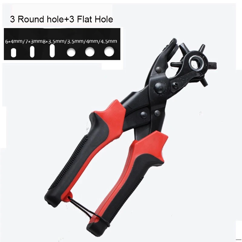 Leathercraft Punching for Leather Hole Punch for Belts Stitching Plier Perforator Eyelet Piercer Leather Craft Tools