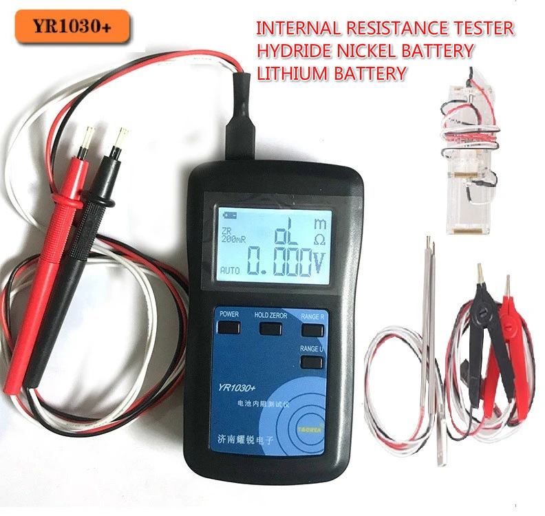 

YR1030 Lithium Battery Internal Resistance Test Instrument Nickel Nickle Hydride Button Battery Tester Combination 3