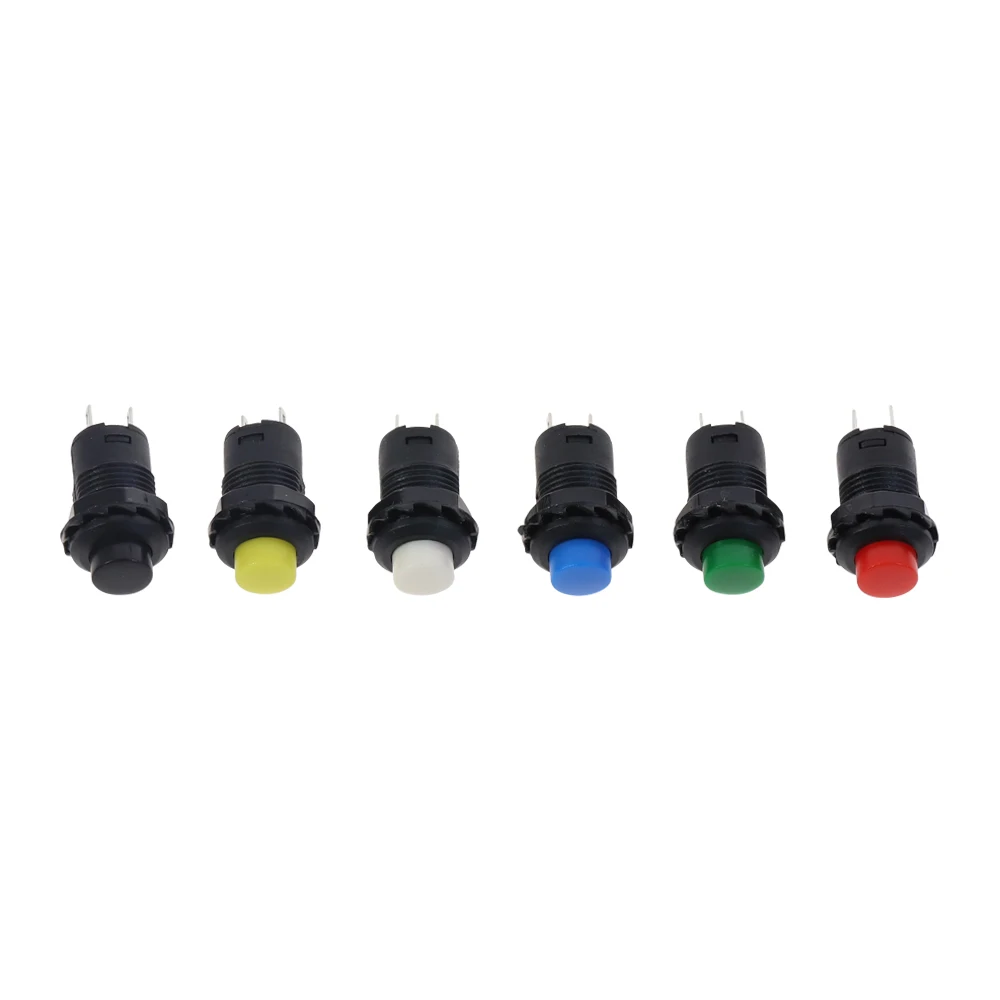 10pcs Momentary Push Button Switch 12mm Momentary pushbutton switches 3A /125VAC 1.5A/250VAC Reset Button