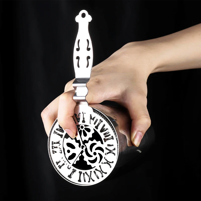 Stainless Steel Boat Anchor Ice Strainer Mechanical Watch Strainer Skull Cocktail Bar Tool for Bartender