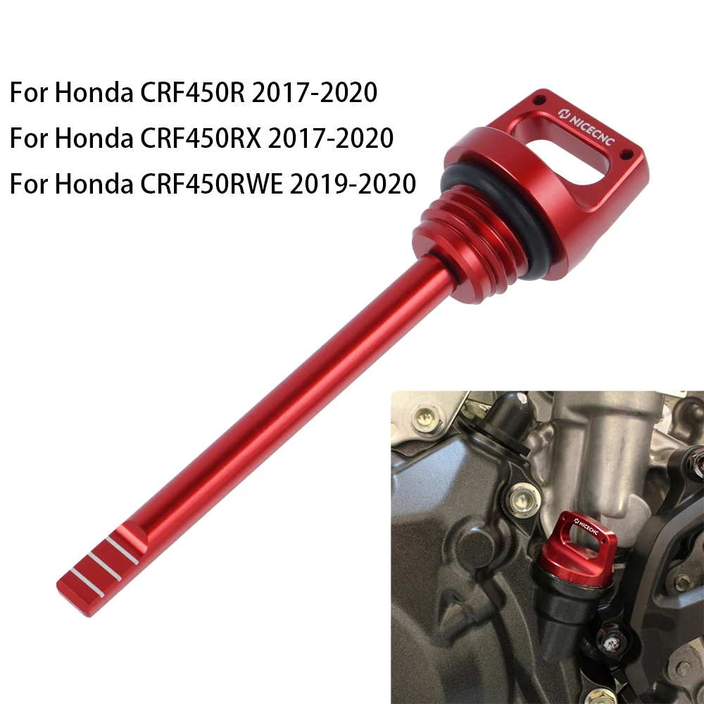 

NICECNC колпачок наполнителя масляного датчика для Honda CRF450R CRF450RX 17-20 CRF450RWE 19-20 CRF 450R 450RX 450RWE аксессуары