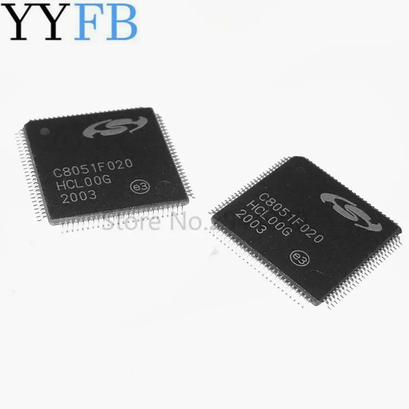 Chip c8051f020-gqr 64KB ISP flash microcontroller tqfp-100 C8051F020-GQR