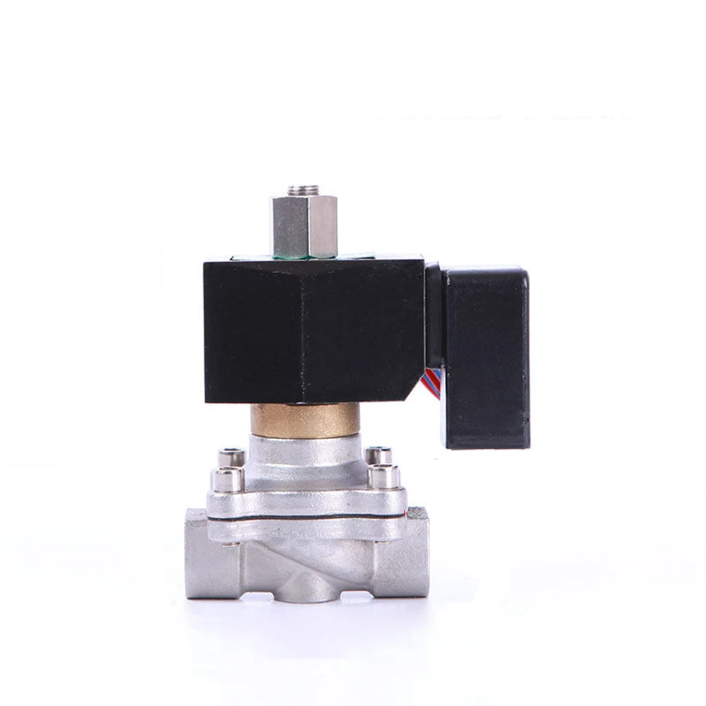 

3/8" Stainless Steel Non Hot Solenoid Valve Waterproof Normally Open Solenoid Valve With LED Power Indicator 24V 12V 220V 110V