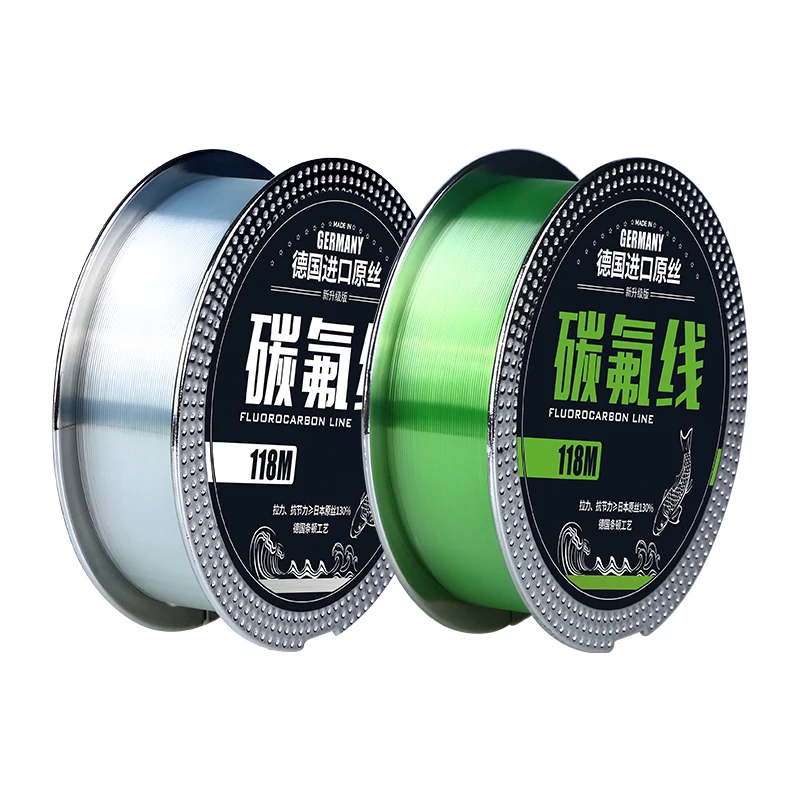 

118M Carbon Fiber Line Super Strong Multifilament Front Leader Wire Line Fluorocarbon Fishing Line Fly Angeln Thread Pesca 2pcs