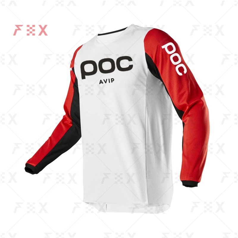 2022 Motorcycle Mountain avip Poc Downhill Jersey MTB Offroad DH MX Bicycle Locomotive Shirt Cross Country Mountain Bike Jersey