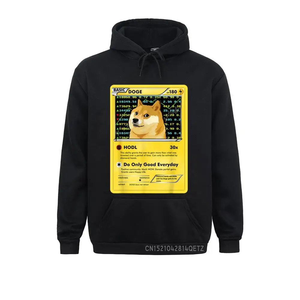 

Funny Dogecoin Doge HODL Card Crypto Meme Men Kids Sweatshirts Comfortable Long Sleeve Latest Hoodies Clothes Men Mother Day