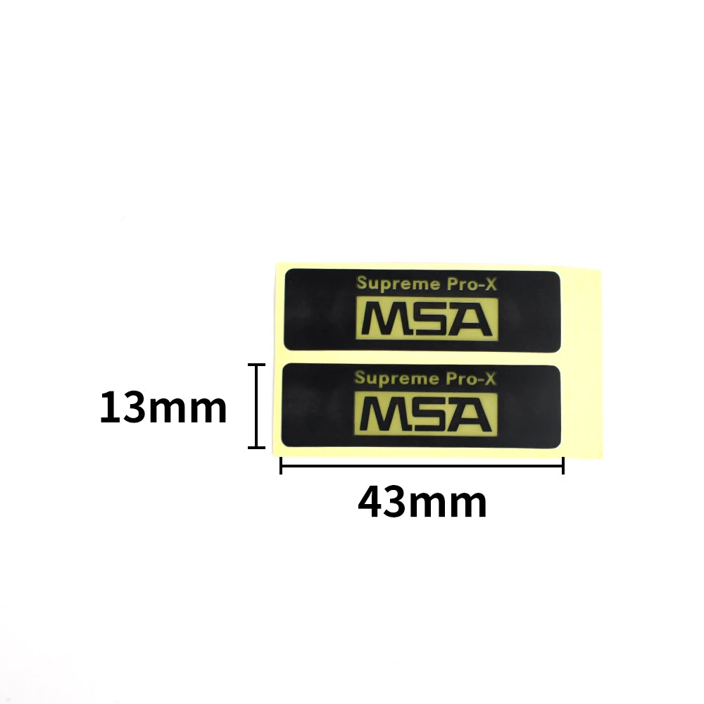 5set /Pack Airsoft Sordin Headset MSA Sticker 43*13mm Shooting Headphone Supreme Pro-X MSA Stickers for Hi-Threat Tier