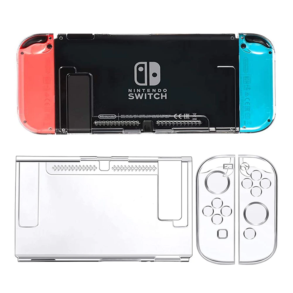 Soft Tpu Transparent Shell Protective Case Cover Frame Clear Protector for Nintendo Switch Hard Cover Game Console Accessories